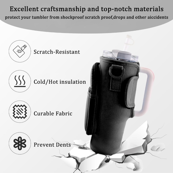 Water Bottle Holder with Strap for Stanley Cup Accessories 40 oz Water B… - Picture 2 of 8